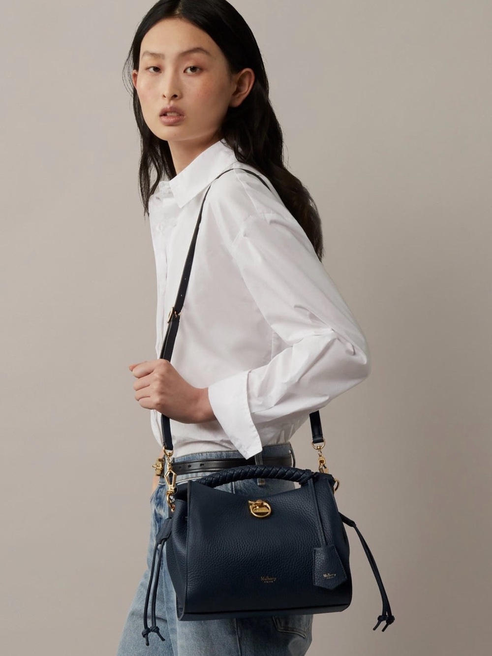 Mulberry Small Iris Leather Top Handle Bag - Picture 5 of 10